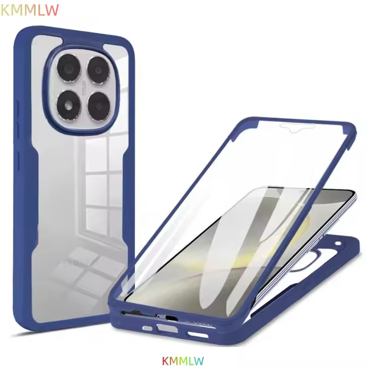 Funda De Teléfono 360 Doble Lado Protección Completa Para Redmi Note 15 14 13 12 11 Pro/+ Nota 15 14 13 12 11 Transparente Y Delgada - 1