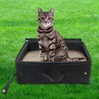 Pila De Orina Para Gatos Plegable Portátil Y Resistente Al Masticar Y Rascado Con Funda De Algodón Oxford Desechable Baño Del Gato - details 2