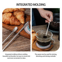 Cuchara De Café De Titanio Boundless Voyage Con Mango Largo Mini Espátulas Para Té Y Espresso Higiénico Y Duradero - details 2
