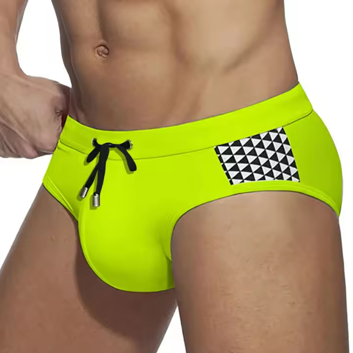 Bikini Briefs De Natación Para Hombre Con Almohadillas Removibles Short De Playa Surf Shorts Traje De Baño Elegante Y Sexy Material De Poliamida Y Spandex - 1