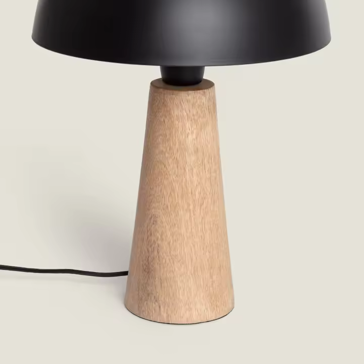Ledkia Lámpara de Mesa Metal Kuttala Negro - 1