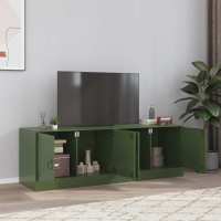 vidaXL Muebles para TV 2 unidades acero 67x39x44 cm en color Amarillo mostaza/Rosa/Antracita y más | almacenamiento funcional diseño moderno para baño dormitorio sala - details 3