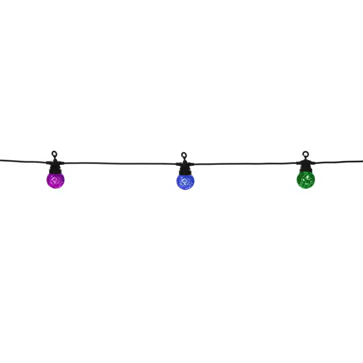 Lbm 12m smart outdoor light chain - 25 x globe facets - 1