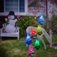 Lámpara Decorativa Solar Para Jardín Navidad Con Campana De Viento Y Luz UV 6 LED Exterior Para Patio Balcon Decoración Hogar - details 2