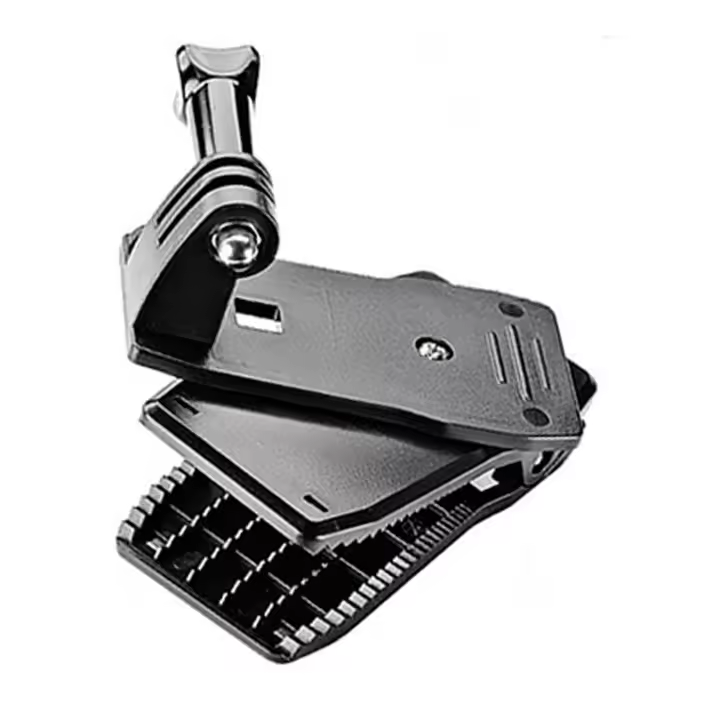Madrid Gadget Store - Pinza Giratoria 360º Rotatorio Mochila Clip Grip Arm de Montaje Compatible con GoPro Go Pro Hero13 Hero 13 12 11 10 9 8 7 6 5 4 3+ Session, 3+, 3, 2, 1, Hero (2018), Fusion Xiaomi YI, SJCAM, AKASO, Campark, Apeman, Insta360 X3 - 1
