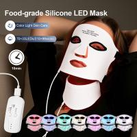 Máscara De Terapia De Luz Roja De Silicona 7 Colores LED Para Rejuvenecimiento Anti-Edad Con Protección Ocular Y Alumbrado Facial - details 1
