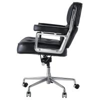 TY205B Dark Brown Robin Chair Genuine Leather Lobby Office Computer Chair Home and Office Chair Swivel Chair - details 2