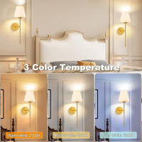 Lámpara De Pared Inalámbrica Recargable Con Control Remoto Luz LED Dimmable De Batería Desmontable 10 Colores Para Dormitorio Estudio Foyer - details 2