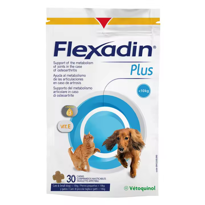 Flexadin Plus Min 30 chews suplemento condroprotector para perros y gatos Vetoquinol - 1
