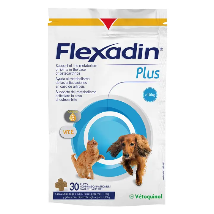 Flexadin Plus Min 30 chews suplemento condroprotector para perros y gatos Vetoquinol - 1