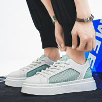 Zapatos Casuales Para Hombre Verano Transpirables Blancos Plataforma Ligera Antideslizantes Zapatillas De Caminar Mesh Zapatos De Correr - details 20