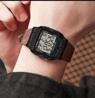 Reloj Deportivo Para Hombre SYNOKE Con Pantalla Grande LED Luminosa Resistente Al Agua Y Al Choque Estilo Retro Moda Malla De Cuero Material Del Cuerpo Plástico - details 6