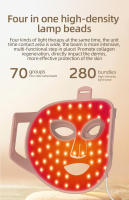 Máscara Fotorejuvenecimiento Doméstico Instrumento De Belleza Con Gran Serie De Luces USB Recargable Material Acrílico Regalo Ideal Para Cuidado Facial Y Rejuvenecimiento De Piel - details 4