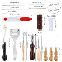 Kit De Trabajo Con Cuero Herramientas De Arte De Cuero Con Agujas De Costura Groover Awl Botones Metálicos Para La Fabricación De Cuero - details 6