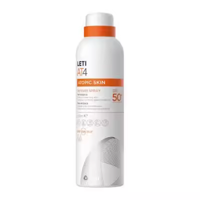 Protector Solar Piel Atópica Leti AT 4 Defense Spray SPF 50 200ml - 1