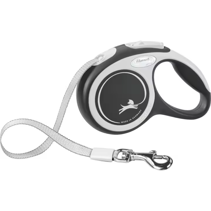 Correa Extensible Flexi Comfort Negra para Perros - 1