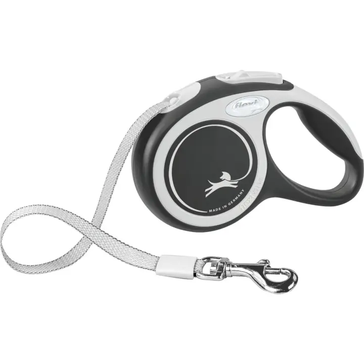 Correa Extensible Flexi Comfort Negra para Perros - 1