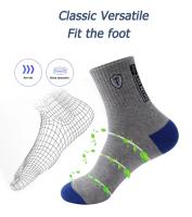 Calcetines Deportivos Para Hombre Absorbentes De Sudor Transpirables Delgados Y Comodidad Media Tube Para Baloncesto Y Verano - details 14