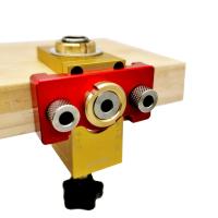 Juego De Guías De Agujeros Para Madera De Aleación De Aluminio 3 En 1 Localizador De Guía De Taladro Para Soldadura De Tablas Herramienta De Carpintería - details 4