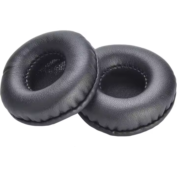 par de almohadillas redondas de 65 mm, almohadillas de repuesto universales de 2,5 pulgadas, almohadillas de espuma viscoelástica de cuero proteico de primera calidad - 1
