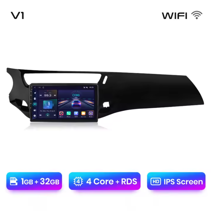 Junsun Radio Coche para Citroen C3 DS3 2010 2011 2012 2013 2014 2015 2016 Inalámbrico CarPlay Android Auto AI Voice 2 din Pantalla Coche Android Auto Multimedia Navegación GPS Auto radio - 1