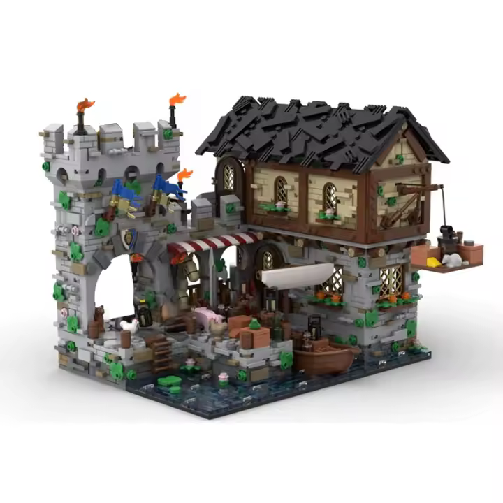Castillo Medieval Creativo MOC-124794 Construcción De Bloques 2053PCS Juguete De Rompecabezas Para Adultos Y Niños - 1
