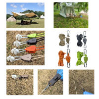 2/4/8pcs Cuerda Reflectante Para Tienda De Campaña Amarrar Rápido Fijador Cierre Pulley Tensión Gancho Toldo Viento Exterior - details 3