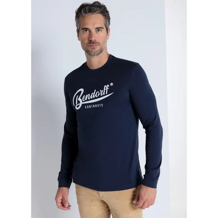 BENDORFF - Camiseta manga larga bordada en relieve - 1