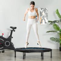 SPORTNOW Trampolín de Fitness Ø102 cm Cama Elástica Plegable con Marco de Acero Antideslizantes Carga 100 kg para Entrenamiento Piernas Cuerpo en Hogar Oficina Gimnasio Azul - details 1