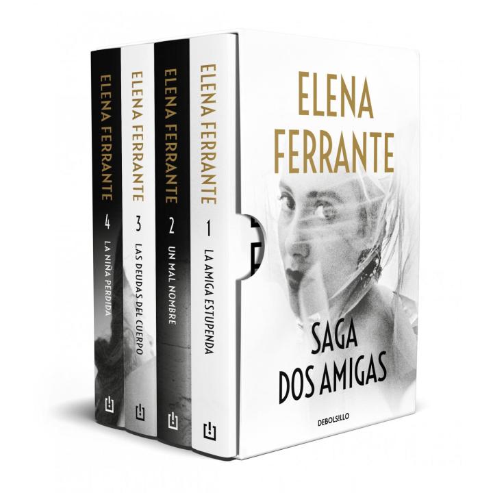 Libro Saga Dos amigas (La amiga estupenda # Un mal nombre # Las deudas del cuerpo # La niña perdida). Saga Dos amigas (La amiga estupenda # Un mal nombre # Las deudas del cuerpo # La Editorial DEBOLSILLO Año 2021 Autor Ferrante, Elena ISBN 9788466357913