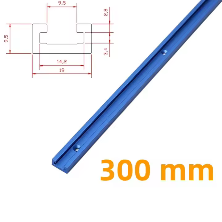 Riel De Torno Para Carpintería 19x9.5mm T-Track T-Slot Miter Track Juego De Fijación Para Torno Y Mesa De Sábanas Herramientas DIY - 1