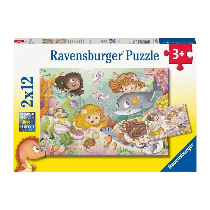 HADAS Y SIRENAS PUZZLE 2X12 PIEZAS DE RAVENSBURGER - 1
