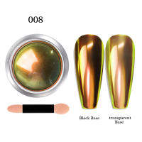 Polvo De Efecto Espejo Plateado Y Plateado Con Brillo De 12 Colores Para Uñas Pigmento De Aurora Metálico Decoración De Uñas - details 11