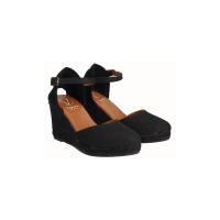 VIGUERA 2135 NEGRO Alpargatas de mujer 35896 25V VALENCIANA CORREITA CUÑA YUTE NEGRO - details 0