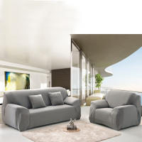 Cubierta Elástica De Sofá De Color Sólido Para Sala De Estar Cubierta De Esquina L Gruesa Necesita Comprar 2 PCS Para Sofá L - details 3