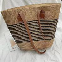 Bolso De Hombro Para Mujer Vintage Hecho a Mano Capacidad Grande Bolso De Paja Bohemio Verano Playa Casual Bolsa De Verano - details 9