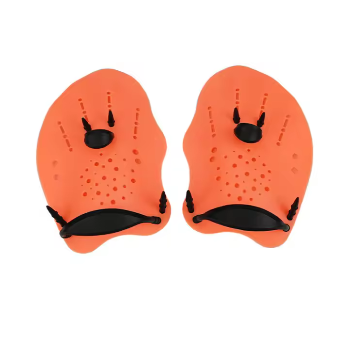 Paletas de Natation para adultos y niños para servir a Nadar y aprever Los Brazos para mejor la velletdad de Natation Nuevas Paletas de color Macaron - 1