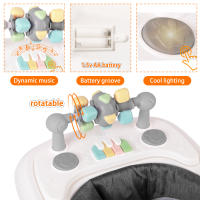 Andador plegable 2 en 1 para bebé, andador de altura ajustable con luz, música y Velocidad ajustable - details 2