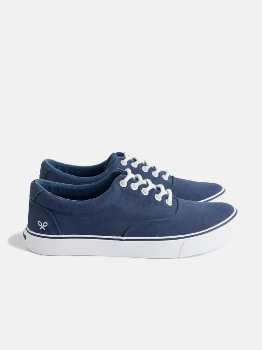 Silbon - Zapatilla lona clasica cordones azul marino - 1