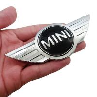 Banner - Emblema Adhesivo para capo o maletero compatible con mini plateado