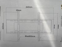 Soporte de TV soporte tv compatible con pantalla de 40" - 75" peso máximo 75Kg VESA 400*600mm sistema de seguridad con tornillos de seguridad - details 4