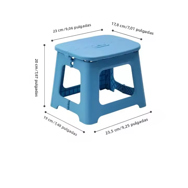 Silla Plegable Portátil De Plástico Grueso Y Ligero Para Uso Doméstico Y Exterior Adecuada Para Baño Y Cocina - 1