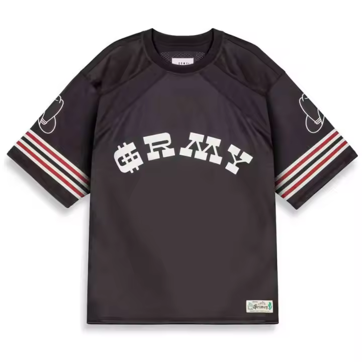 Camiseta de Manga Corta Grimey Lone Hand Mesh para unisex en color negro - 1
