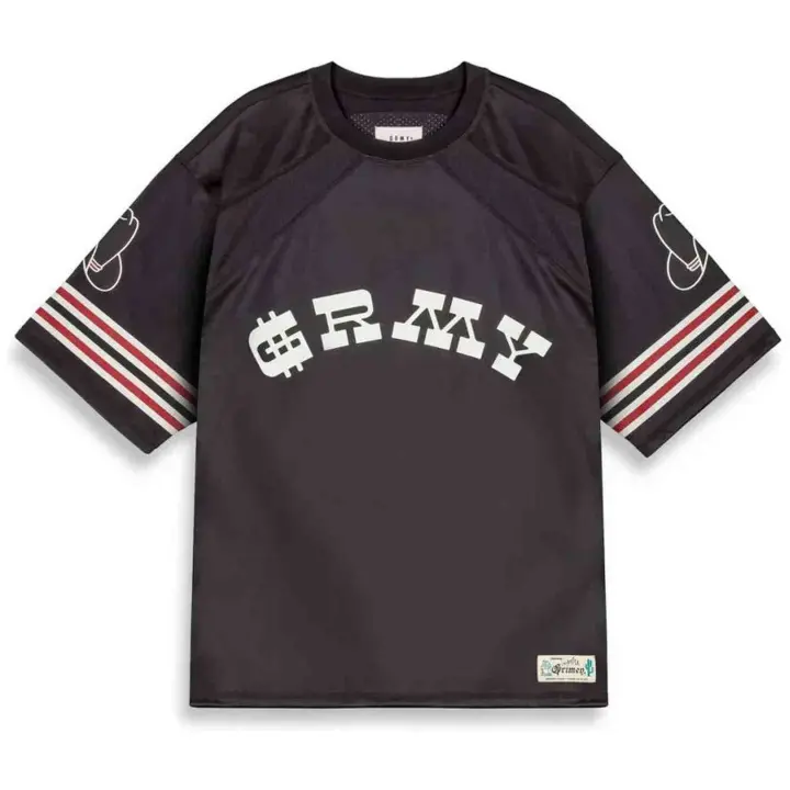 Camiseta de Manga Corta Grimey Lone Hand Mesh para unisex en color negro - 1