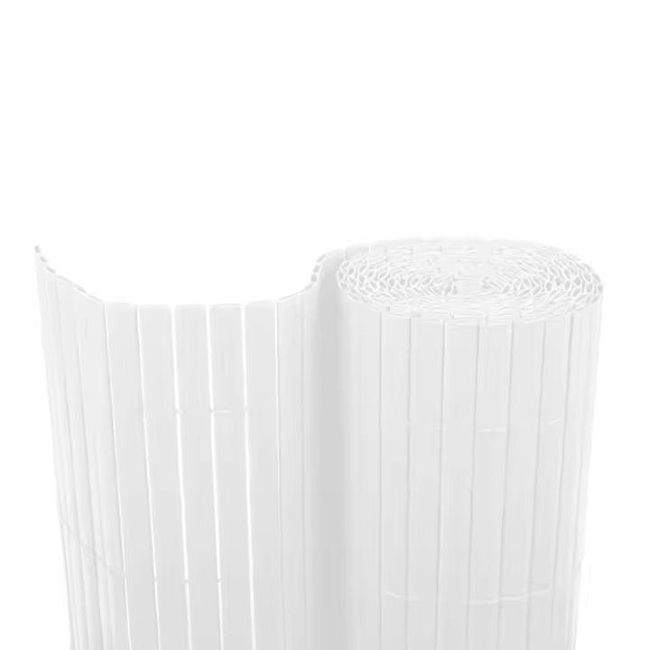 CAÑIZO DE PVC BLANCO DOBLE CARA RESISTENTE A LAS CONDICIONES CLIMATOLÓGICAS | DECORATIVO Y FÁCIL DE INSTALAR - 1