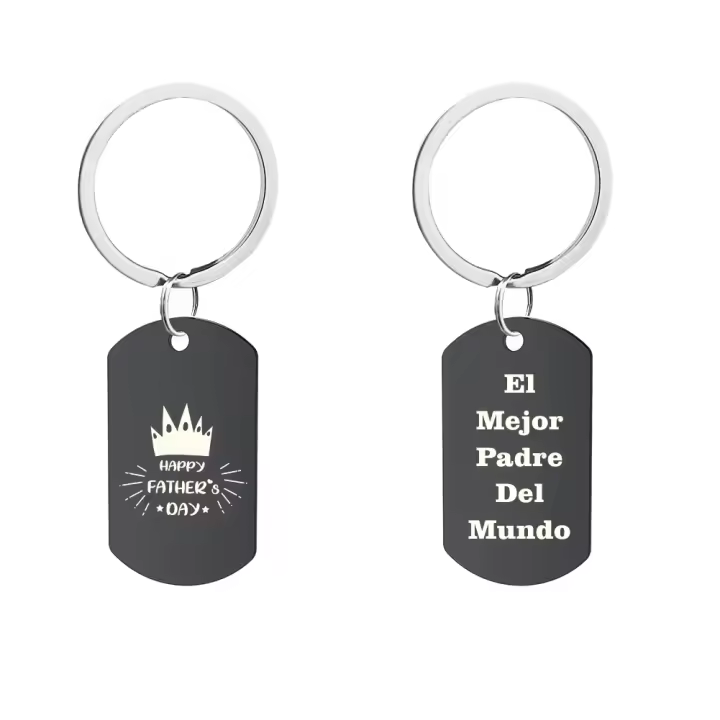 Fusiyu Llavero de Acero Inoxidable Día del Padre Regalo Original - 1