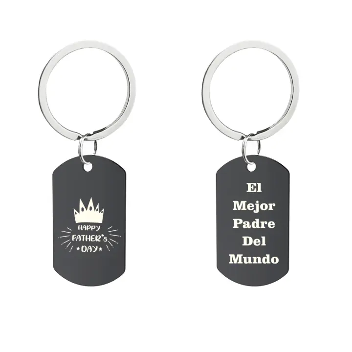 Fusiyu Llavero de Acero Inoxidable Día del Padre Regalo Original - 1