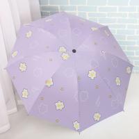 Parasol Portátil De Protección UV Resistente Al Viento Mini Sombrilla Negra Gruesa Para Proteger Del Sol Y Lluvia Móvil Al Aire Libre - details 12