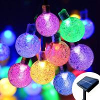 Luces De Cadena Solares IP65 Impermeables Para Jardín Con 8 Modos Luces De Globo Cristal Solar Autónomo Para Exterior Y Decoración De Fiestas - details 12