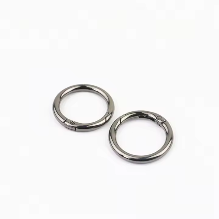 5Pcs Anillas De Acero Inoxidable Con Cierre De Resorte Para Bolsos Y Camping Hebilla De Manija Para Bolsos Y Llaveros Snap Gate O Ring - 1